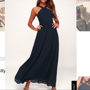 Navy Blue Maxi Dress 💎